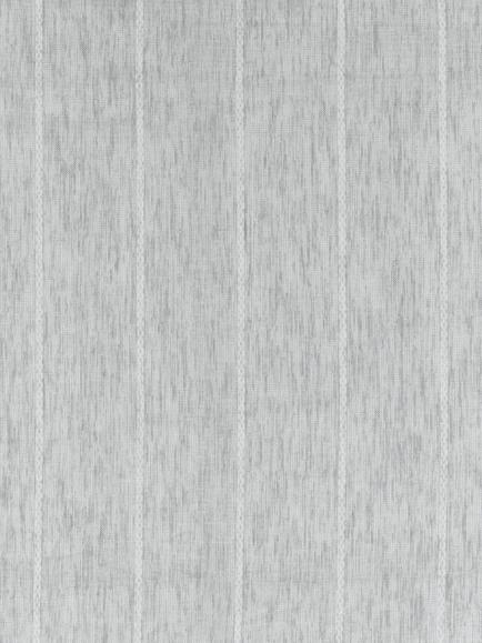 John Lewis Stripe Voile Fabric - view 2, Grey