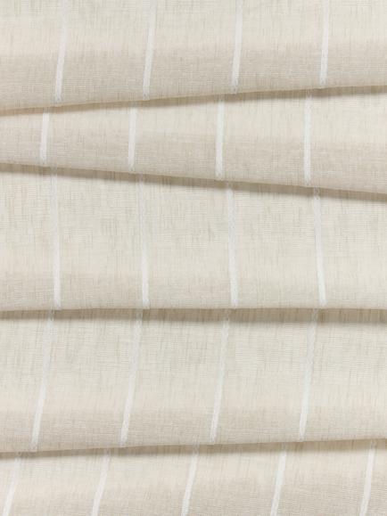 John Lewis Stripe Voile Fabric, Putty