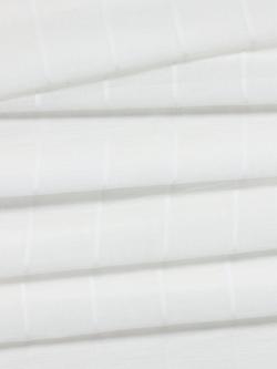 John Lewis Stripe Voile Fabric, White