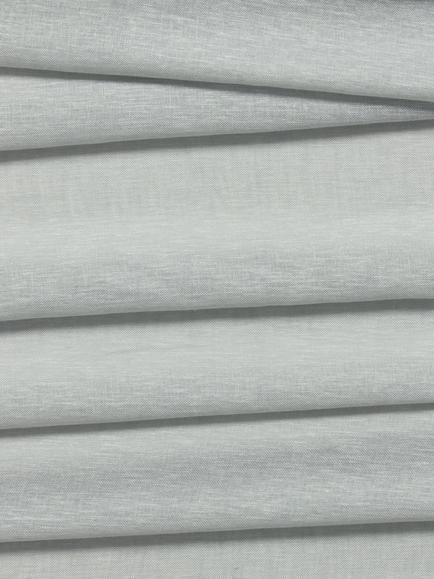 Linen Blend Textured Voile Fabric, Sea Green