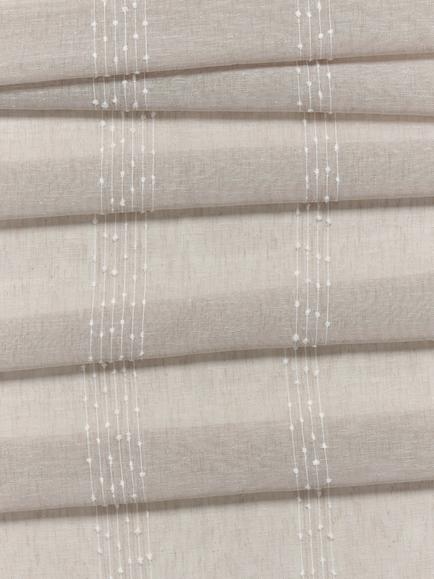 John Lewis Tufted Voile Fabric, Natural