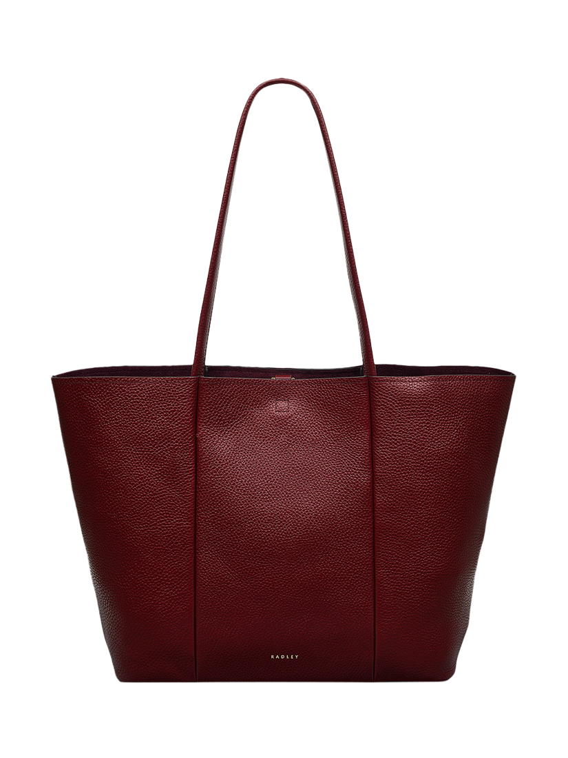 Radley Henrietta Place Leather Large Open Top Tote Bag Merlot