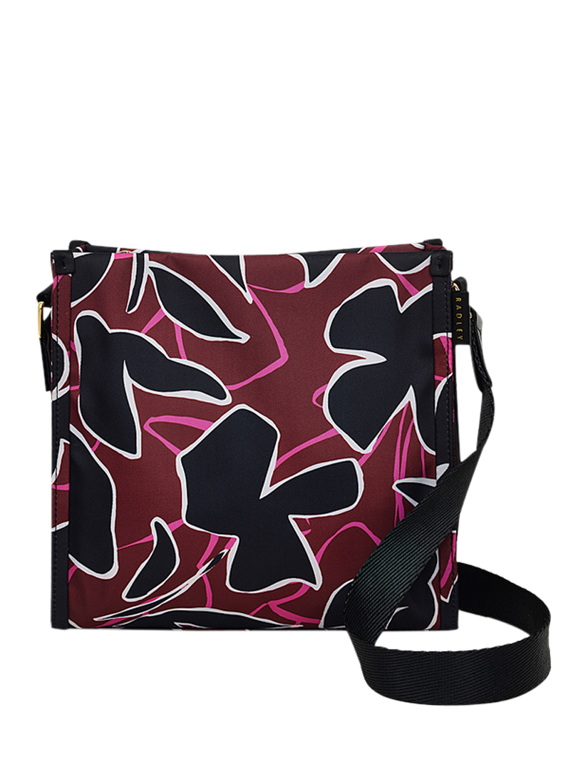 Product image 1 of 4, which shows Radley Canford Gardens Bloom Hand Drawn Small Crossbody Bag, Merlot