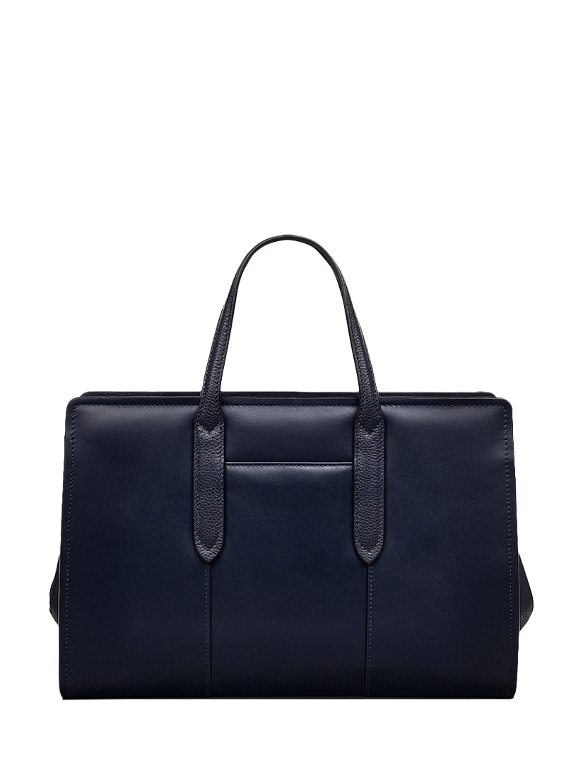 Product image 2 of 4, which shows Radley Liverpool Lane Leather Grab Bag, Ink