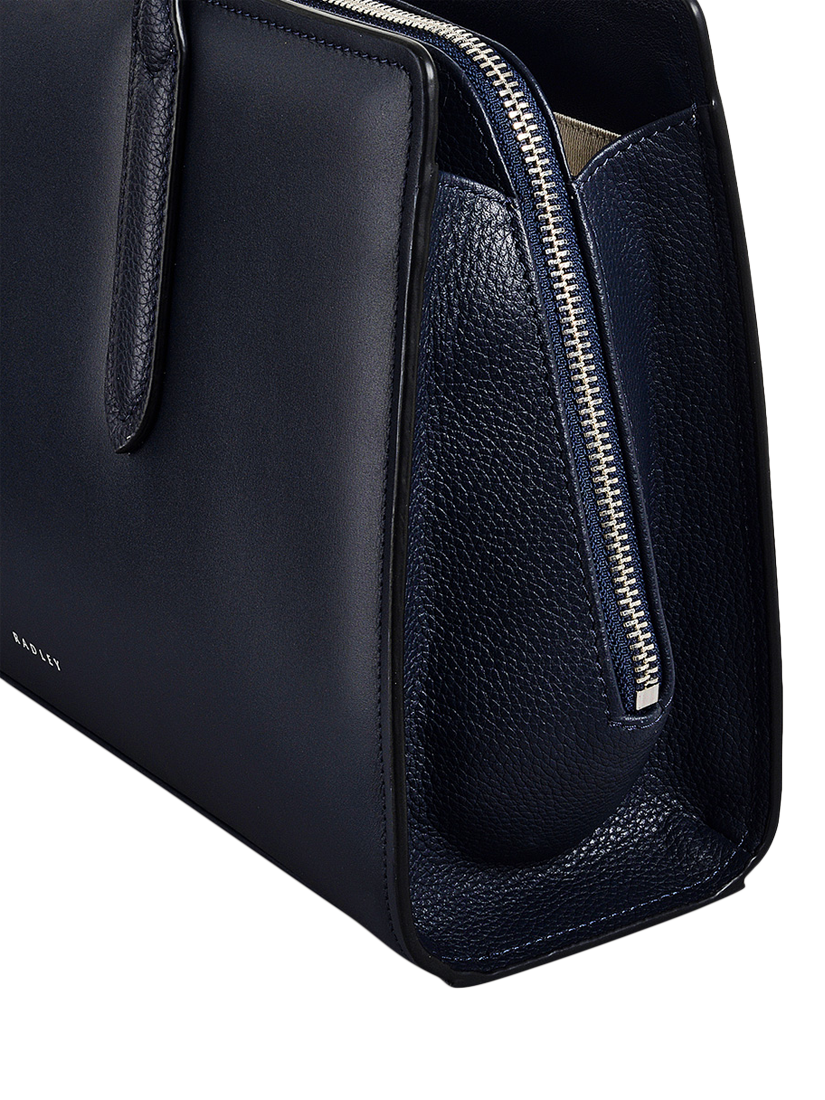 Product image 4 of 4, which shows Radley Liverpool Lane Leather Grab Bag, Ink