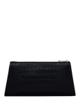 Radley Glasshouse Croc Effect Leather Clutch Bag, Black