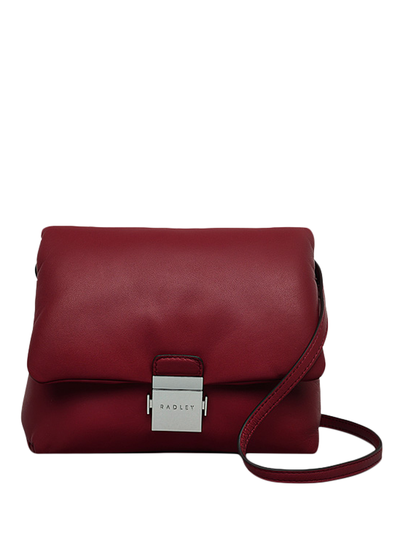 Radley Bond Court Padded Leather Crossbody Bag Cranberry