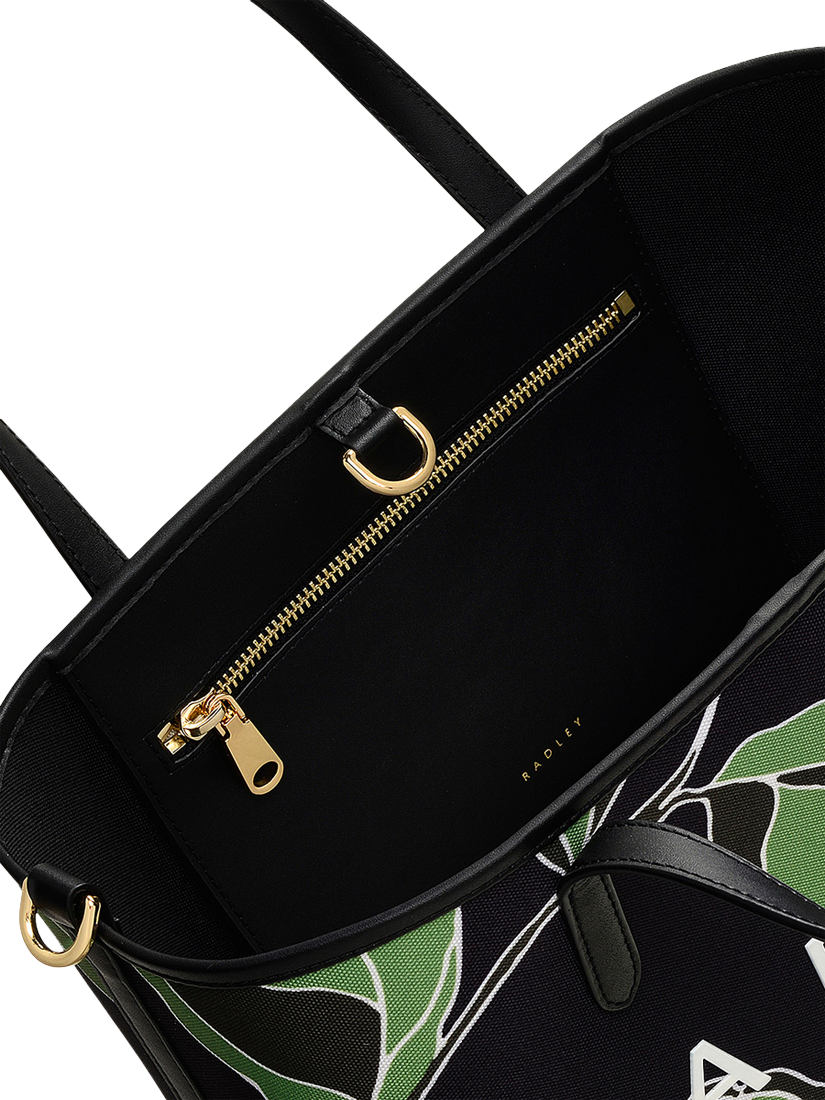 Product image 3 of 4, which shows Radley Southwell Gardens Oversized Floral Print Grab Bag, Black