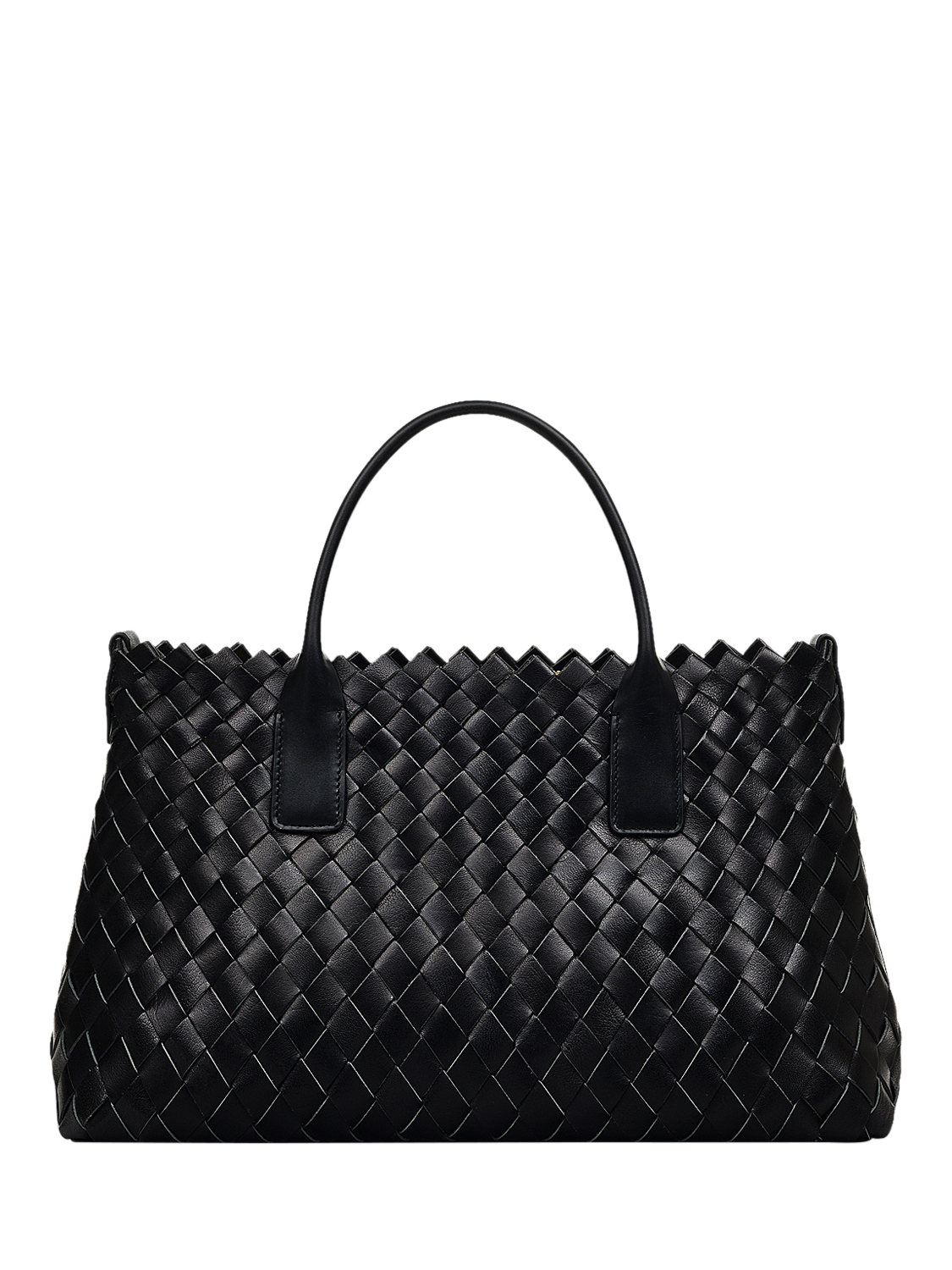 Radley Goswell Hand Woven Leather Grab Bag Black