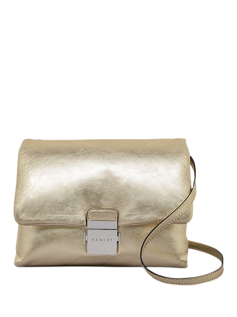 Radley Bond Court Padded Leather Crossbody Bag Icy Gold