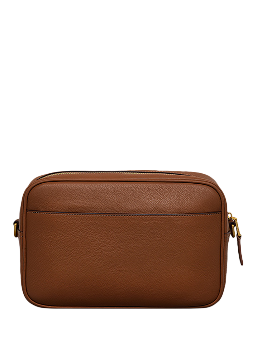 Radley Autumn Editions Leather Small Zip Top Crossbody Bag Saddle