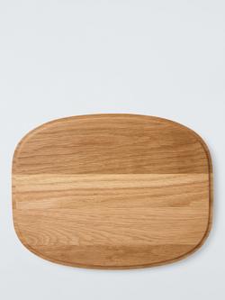 John Lewis X Deliciously Ella Small Chopping Board/Lid, 26cm, FSC-Certified (Oak Wood), Natural