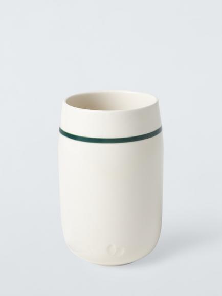 John Lewis X Deliciously Ella Fine China Utensil Jar, Stone, Stone