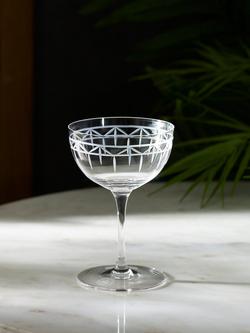 Royal Botanic Gardens, Kew Palm House Coupe Cocktail Glass, Set of 2, 200ml, Clear - view 2, Clear