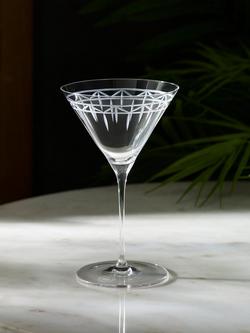 Royal Botanic Gardens, Kew Palm House Martini Glass, Set of 2, 200ml, Clear - view 2, Clear