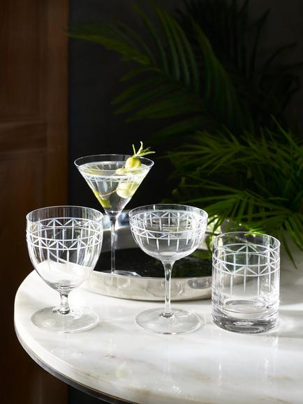 Royal Botanic Gardens, Kew Palm House Wine Glass, Set of 2, 330ml, Clear - view 2, Clear
