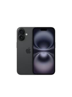 Apple iPhone 16, iOS, 6.1", 5G, SIM Free, 128GB, Black