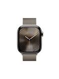 Apple Watch Series 10 GPS + Cellular, 42mm, Titanium Case, Milanese Loop, Natural