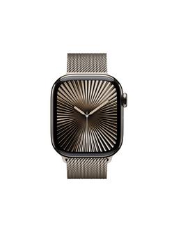 Apple Watch Series 10 GPS + Cellular, 42mm, Titanium Case, Milanese Loop - view 2, Natural