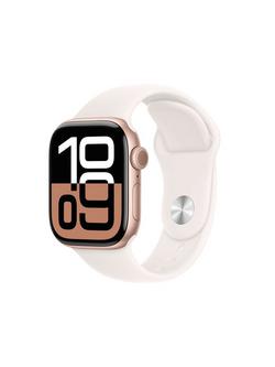 Apple Watch Series 10 GPS, 42mm, Aluminium Case, Sport Band, Light Blush