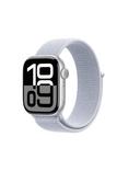 Apple Watch Series 10 GPS, 42mm, Aluminium Case, Sport Loop, One Size, Blue Cloud