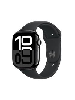 Apple Watch Series 10 GPS, 46mm, Aluminium Case, Sport Band, Black