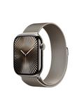 Apple Watch Series 10 GPS + Cellular, 46mm, Titanium Case, Milanese Loop, Natural