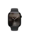 Apple Watch Series 10 GPS + Cellular, 46mm, Titanium Case, Sport Band, Black