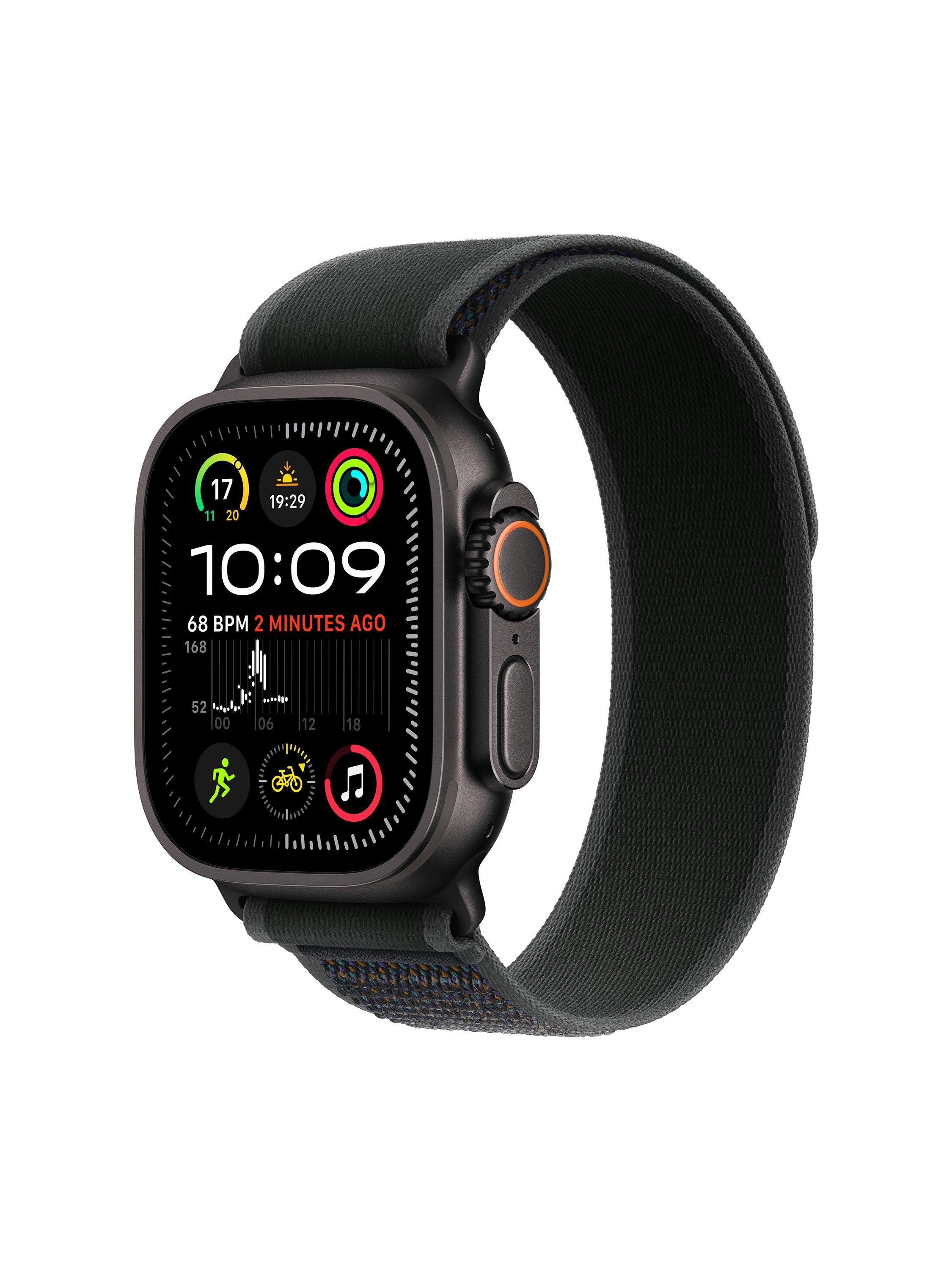 Apple Watch Ultra 2 GPS + Cellular, 49mm, Titanium Case with Trail Loop, Black/Black