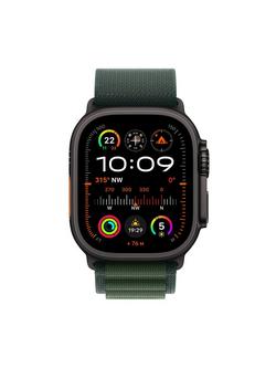 Apple Watch Ultra 2 GPS + Cellular, 49mm, Titanium Case with Alpine Loop, Black/Dark Green - view 2, 