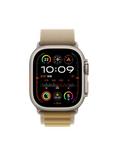 Apple Watch Ultra 2 GPS + Cellular, 49mm, Titanium Case with Alpine Loop, Small, Natural/Tan