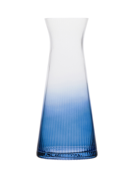 Anton Studio Designs Empire Glass Carafe, 1.2L, Blue, Blue