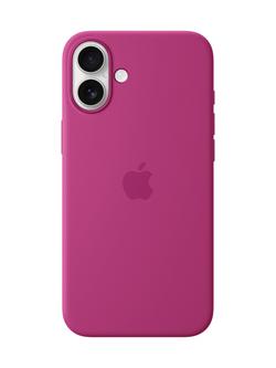 Apple iPhone 16 Plus Silicone Case with MagSafe, Fuchsia