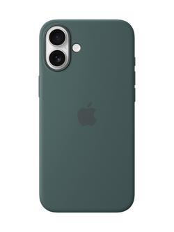 Apple iPhone 16 Plus Silicone Case with MagSafe, Lake Green