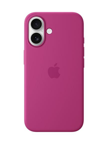 Apple iPhone 16 Silicone Case with MagSafe, Fuchsia
