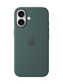 Apple iPhone 16 Silicone Case with MagSafe, Lake Green