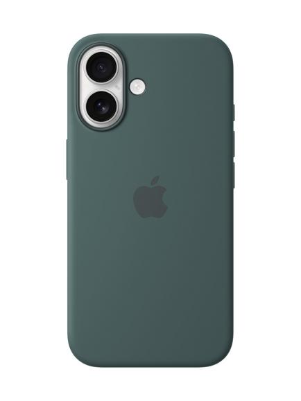 Apple iPhone 16 Silicone Case with MagSafe, Lake Green