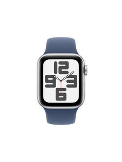 Apple Watch SE GPS, 40mm, Sport Band - view 2, Silver/Denim
