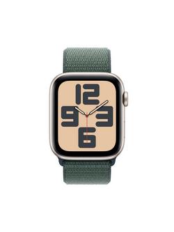 Apple Watch SE GPS + Cellular, 44mm, Sport Loop, One Size - view 2, Starlight/Lake Green