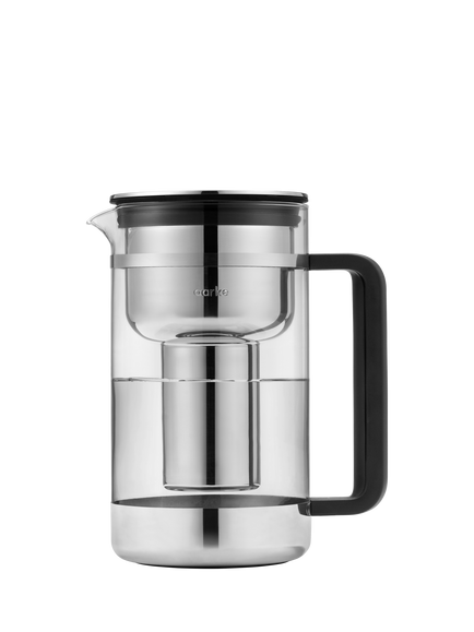Aarke Purifier Large Water Filter Glass Pitcher, 2.8L, Clear, Clear