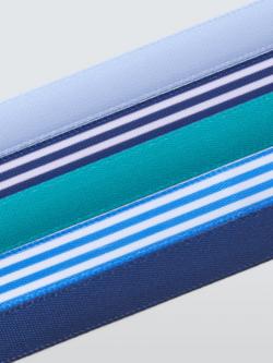 John Lewis Plain/Stripe Gift Ribbons, 2m, Pack of 5 - view 2, Multi