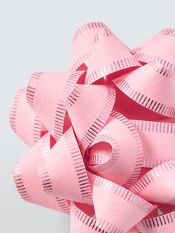 John Lewis Bow & Tag Set, Light Pink - view 2, Light Pink