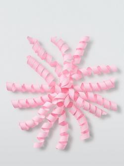 John Lewis Curly Gift Ribbon, Light Pink, Light Pink