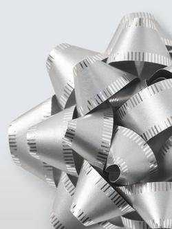 John Lewis Bow & Tag Set, Silver - view 2, Silver