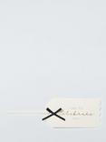 John Lewis Monochrome Ribbon Gift Tags, Pack of 3, White/Black