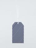 John Lewis Plain/Stripe Luggage Gift Tags, Pack of 5, Multi