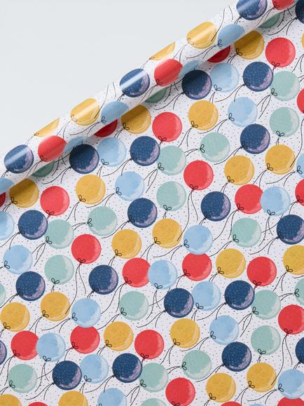 John Lewis Balloon Wrapping Paper, 3m, Multi, Multi