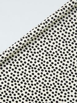 John Lewis Monochrome Spot Wrapping Paper, 3m, White/Black, White/Black
