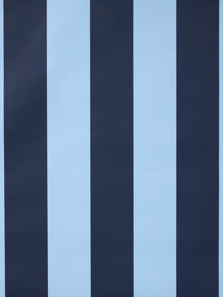 John Lewis Wide Stripe Wrapping Paper, 3m, Mid Blue - view 2, Mid Blue