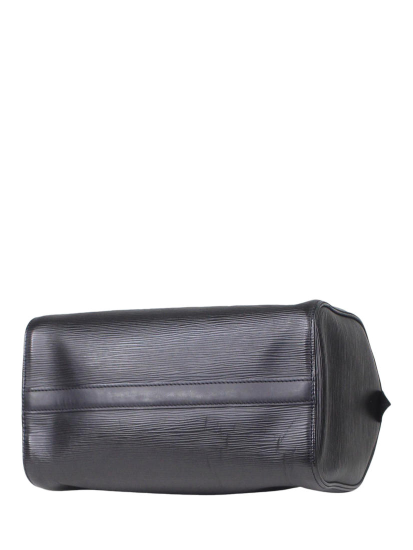 Product image 3 of 8, which shows Pre-loved Louis Vuitton 2003 Epi Leather Speedy Top Handle Grab Bag, Black